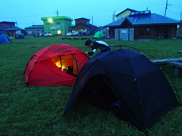 明け方の大間キャンプ場